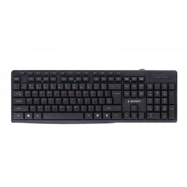 

Клавиатура Gembird KB-UM-107-UA Black USB UKR