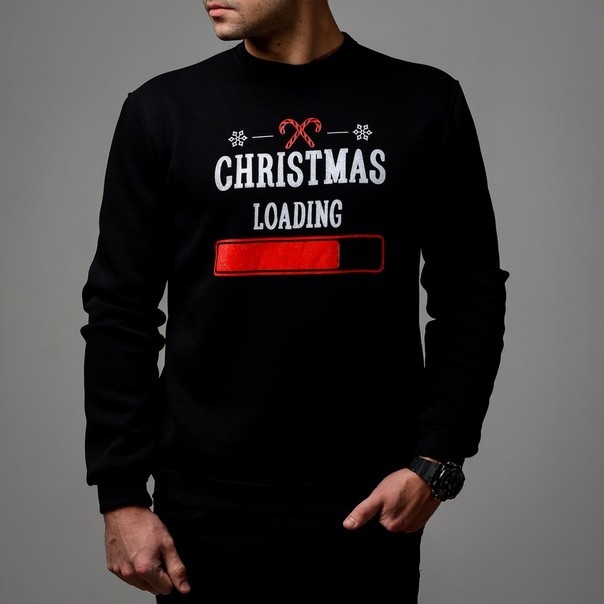 

Свитшот Chernyy Kot CHRISTMAS LODING BLACK Черный L