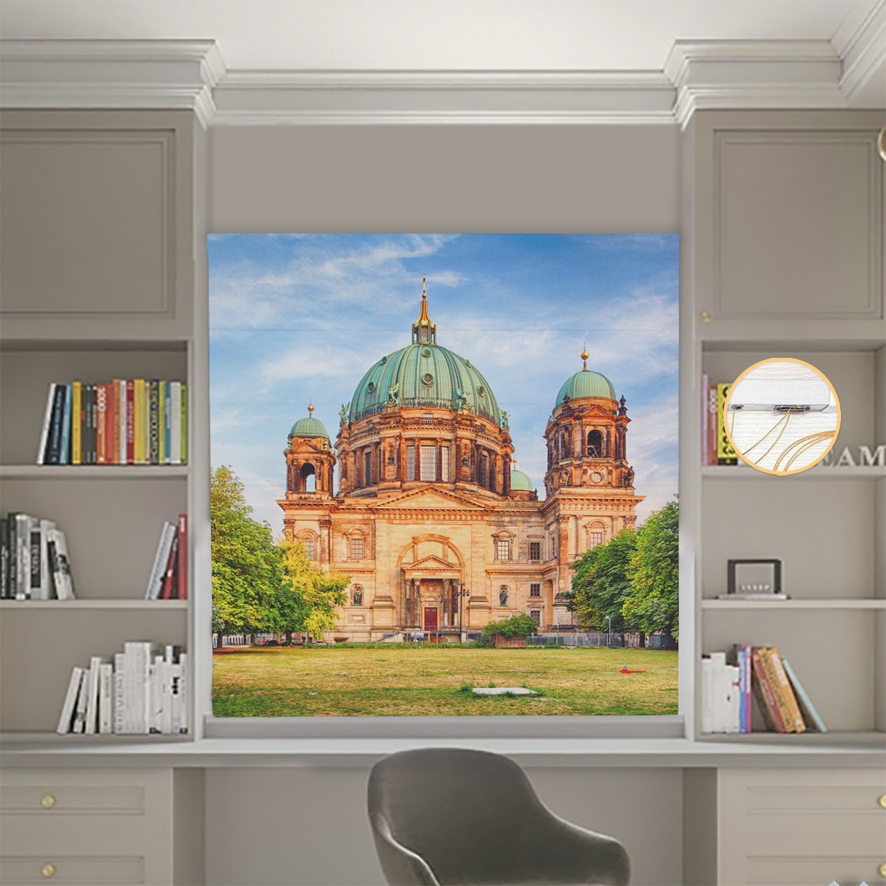 

Римские шторы DECOLIV Фотопечать Город 01-132 Блэкаут 210*170 см