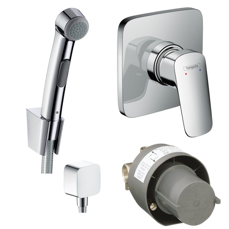 

Комплект гигиенического душа Hansgrohe Logis E (71604000, 13620180, 32129000, 26457000), хром (20200010)