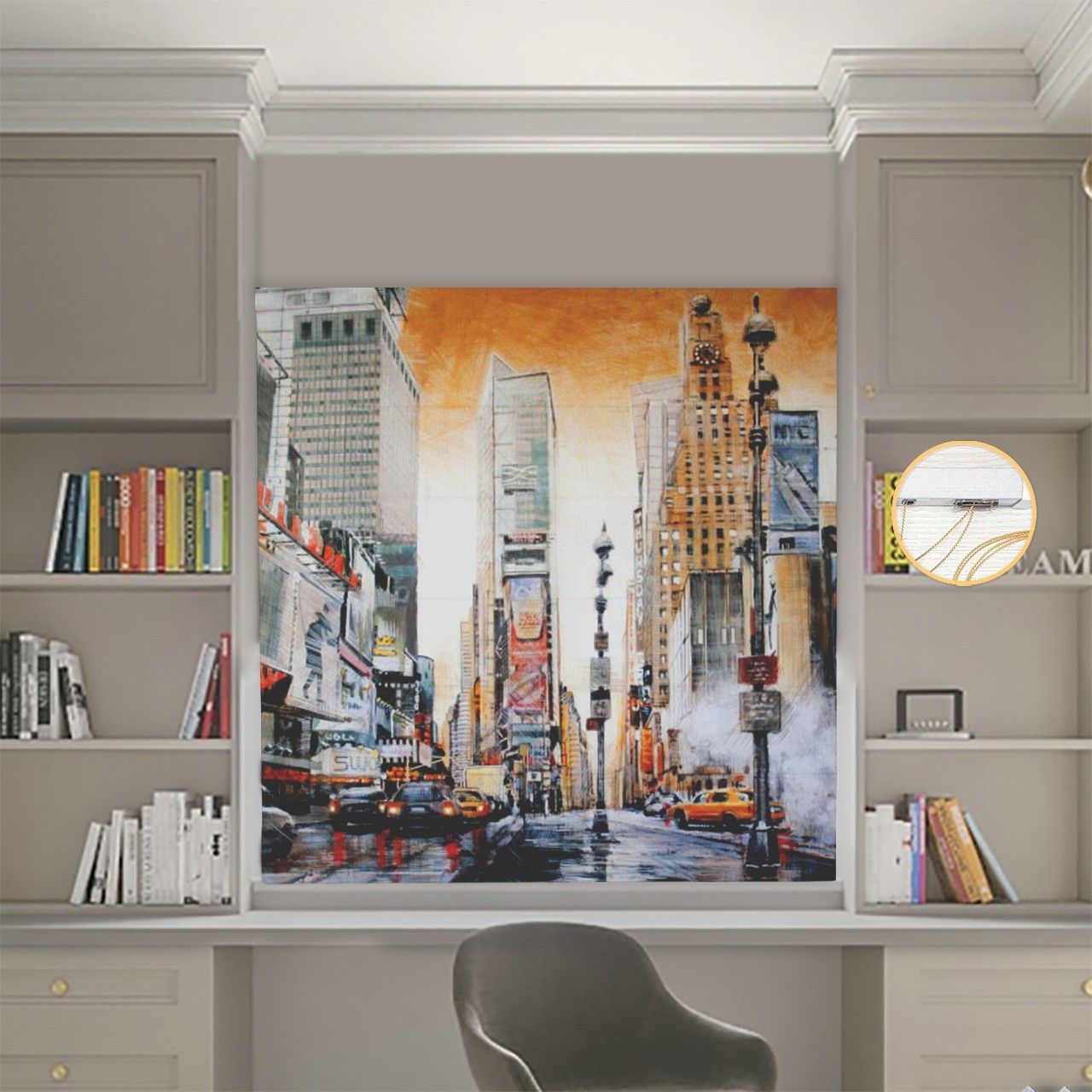 

Римские шторы DECOLIV Фотопечать Город 00-018 Блэкаут 230*170 см