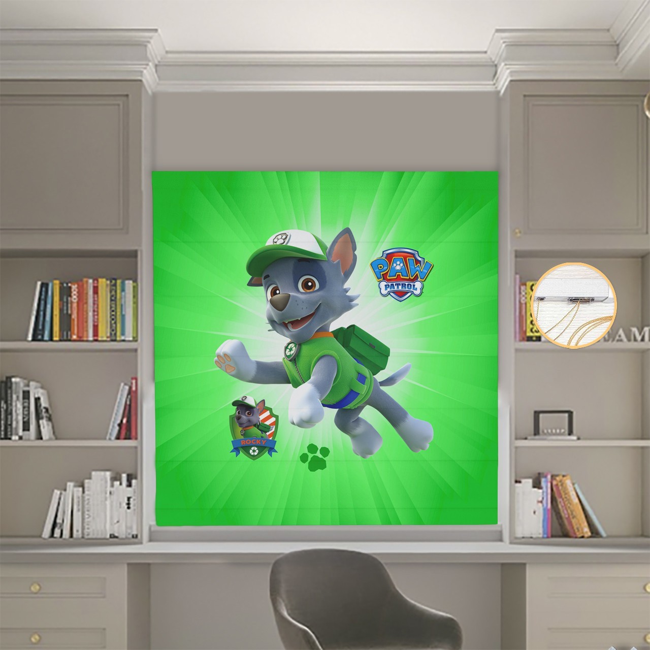 

Римские шторы DECOLIV Фотопечать Щенячий патруль 19-04 Блэкаут 210*170 см