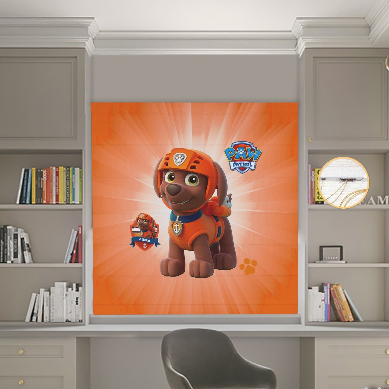 

Римские шторы DECOLIV Фотопечать Щенячий патруль 19-07 Блэкаут 70*170 см