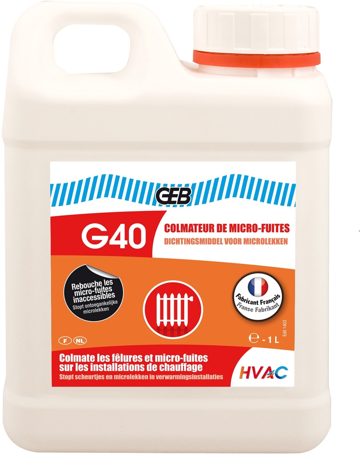 

Жидкость для обезвреживания микротечий GEB G40 Colmateur Micro Fuites 1 л