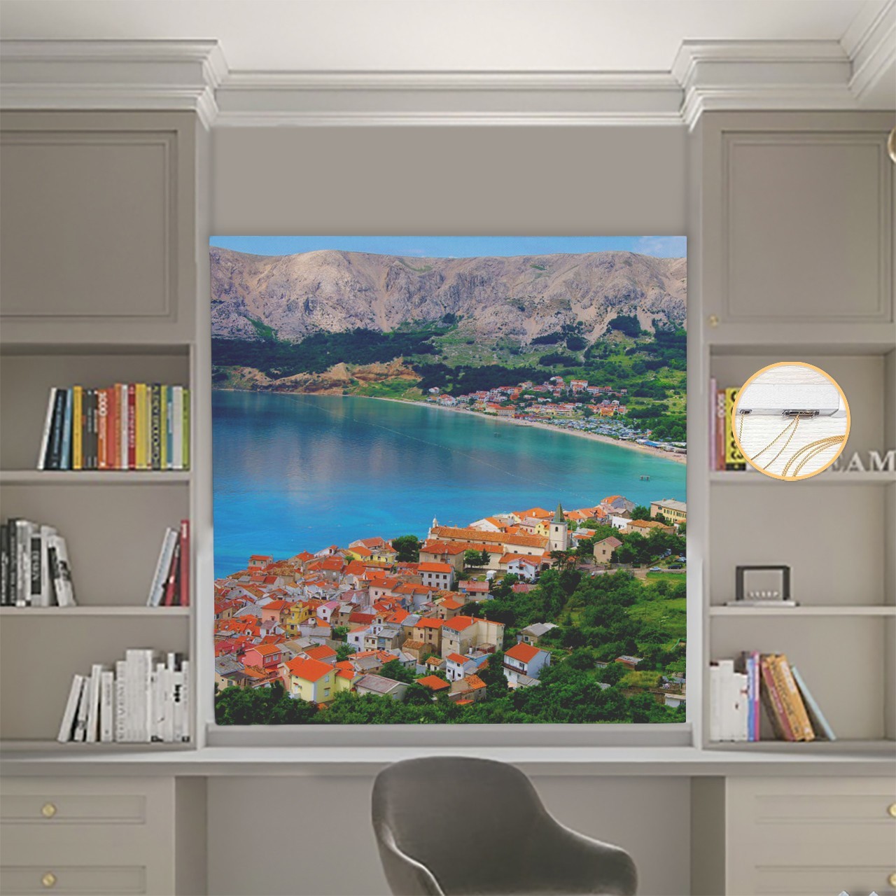 

Римские шторы DECOLIV Фотопечать Город 00-065 Блэкаут 180*170 см