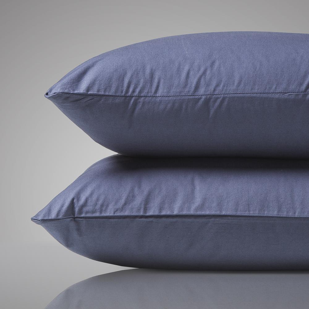 

Набор наволочек Home me Хлопок перкаль Basic Синий 65х65 2шт