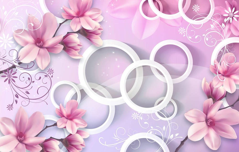 

Фотообои Walldeco Розовые магнолии №30962 Лоск