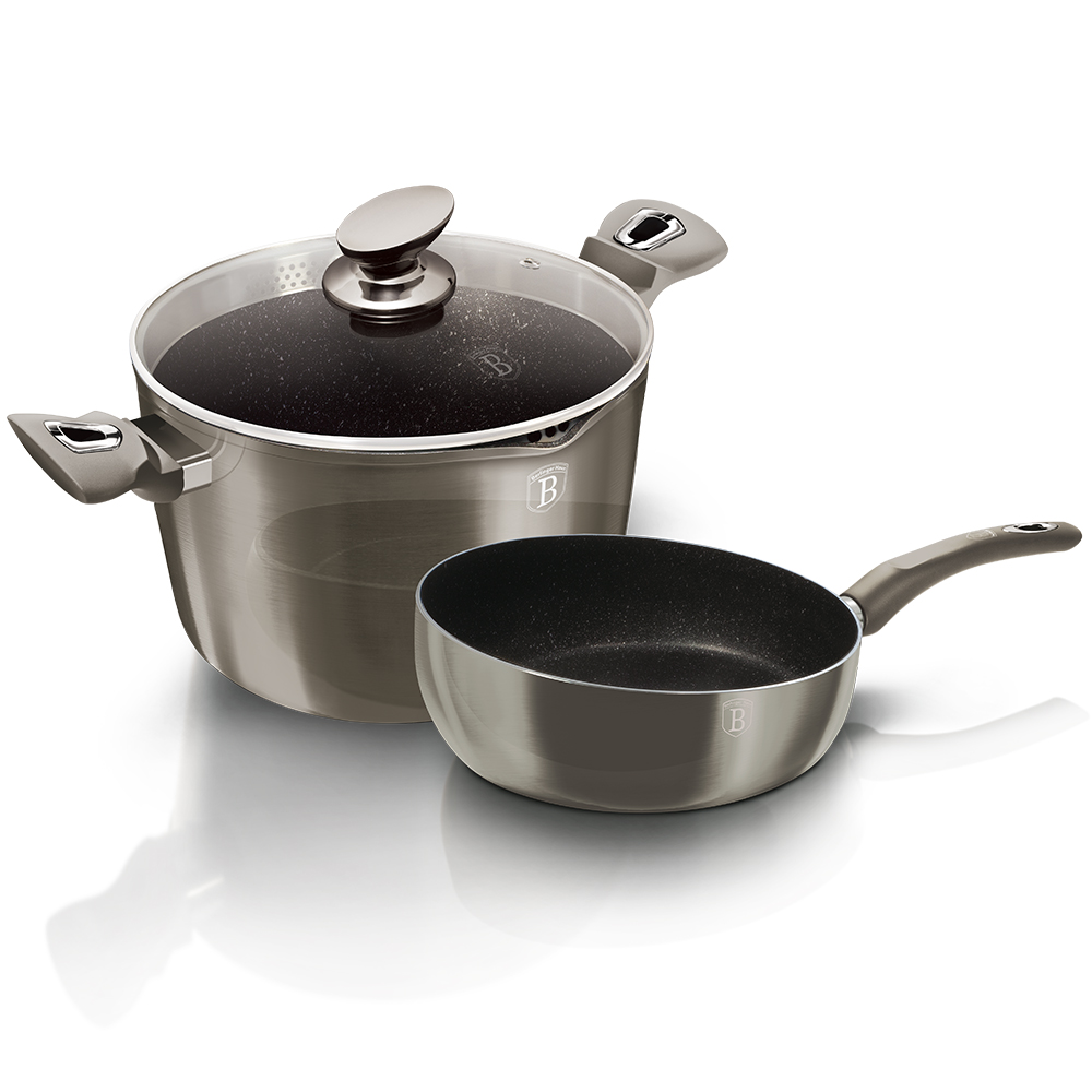

Набор посуды Berlinger Haus Carbon Metallic Line BH-1301 (3 пр)