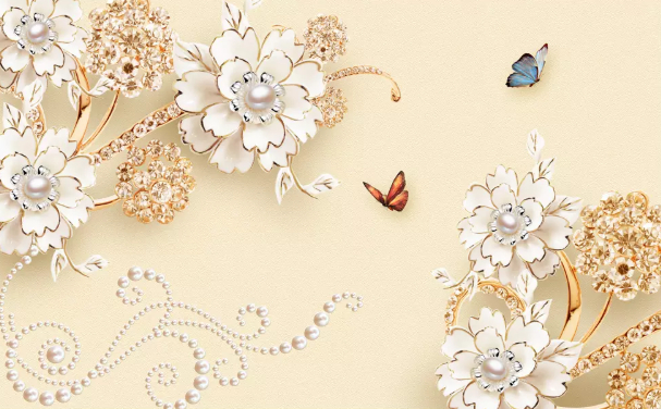 

Фотообои Walldeco Узор из драгоценных камней №dec-460 Жаккард