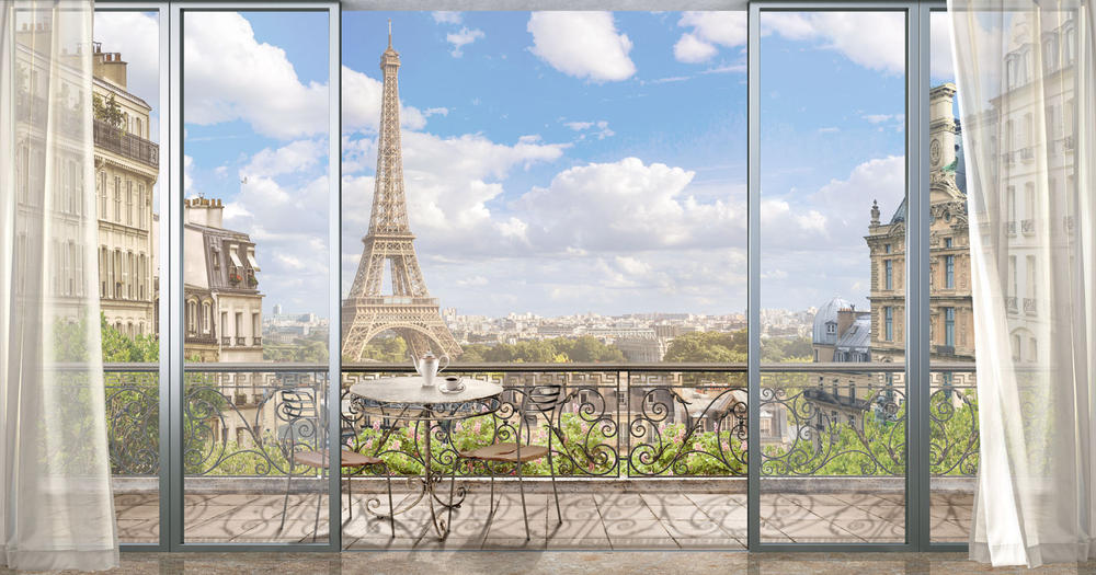 

Фотообои Walldeco Окно в Париж №31355 Лоск
