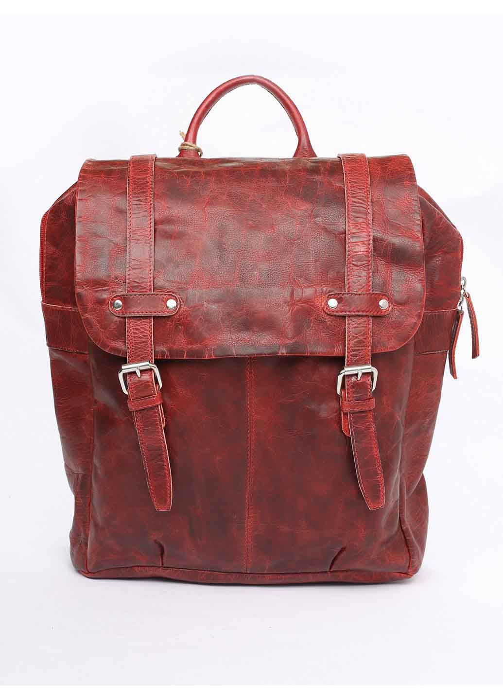 

Рюкзак Italian Bags 10138_red Кожаный Красный