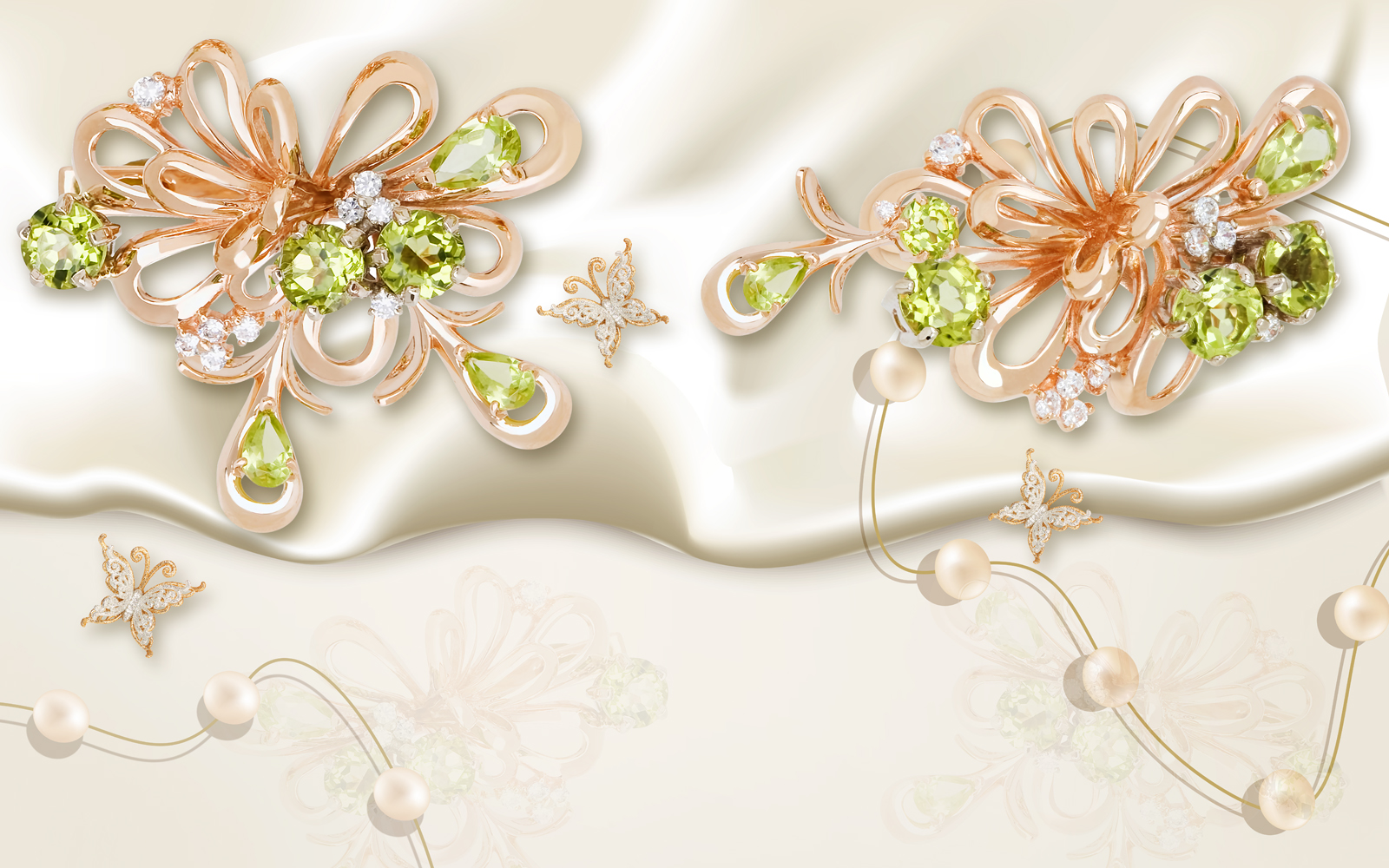 

Фотообои Walldeco Красивые брошки №38849 Гладь