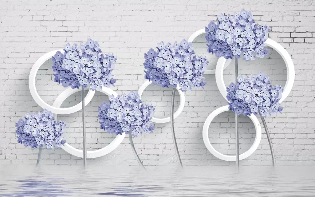 

Фотообои Walldeco Нежные цветы в интерьере №dec-626 Фреска