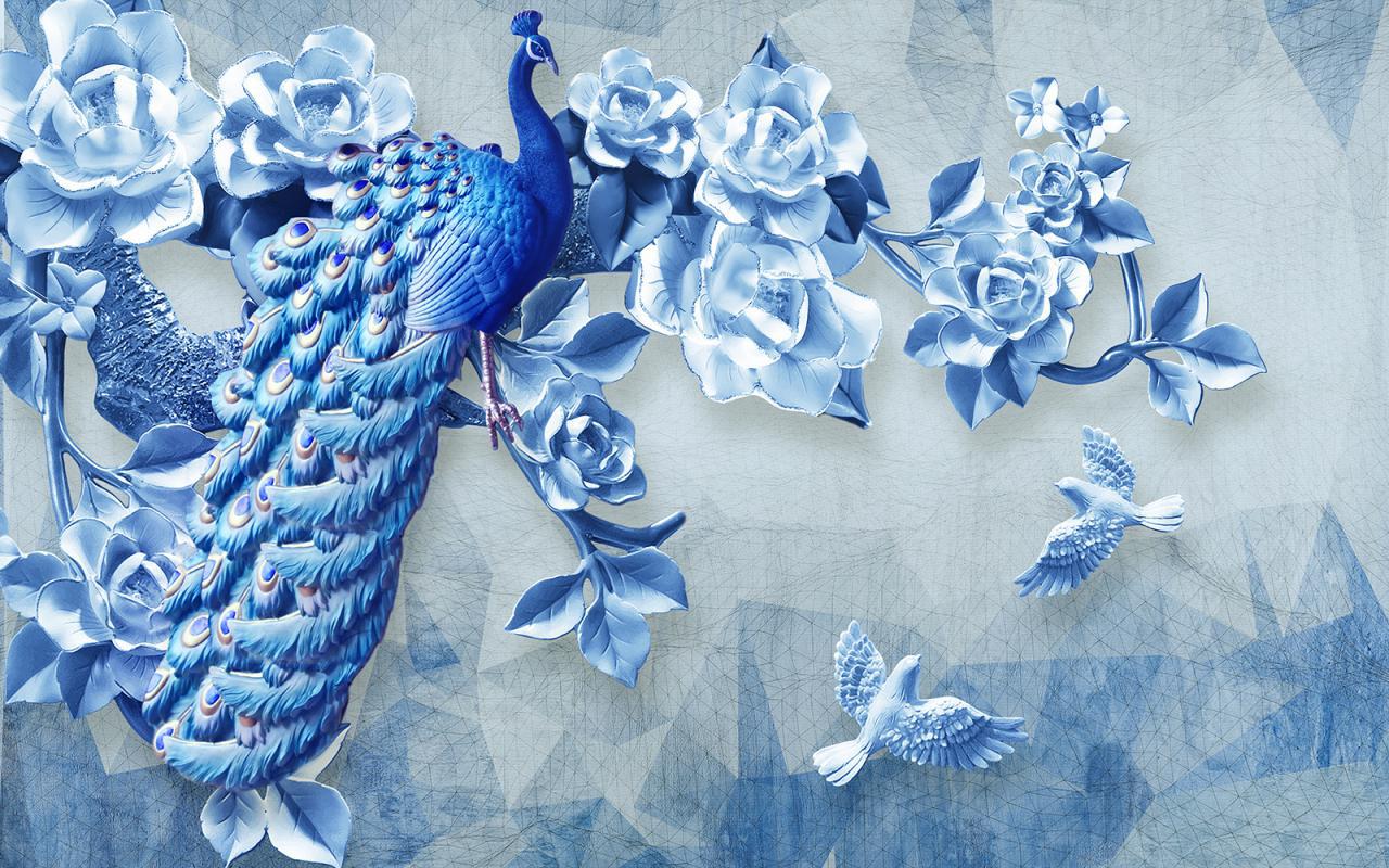 

Фотообои Walldeco Павлин №38255 Бриз