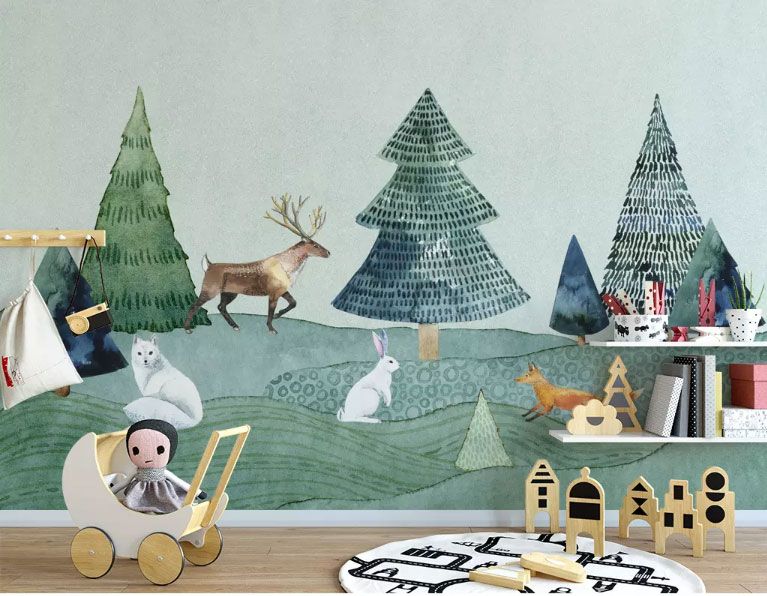 

Фотообои Walldeco Животные в лесу №dec-1965 Гладь