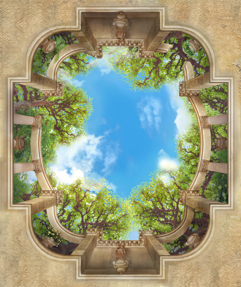 

Фотообои Walldeco Деревья и небо №30599 Базальт