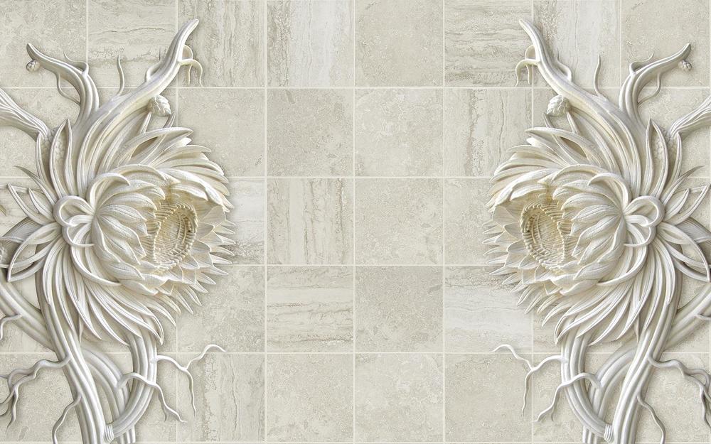 

Фотообои Walldeco Цветочный декор №34209 Мелкий песок с блестками