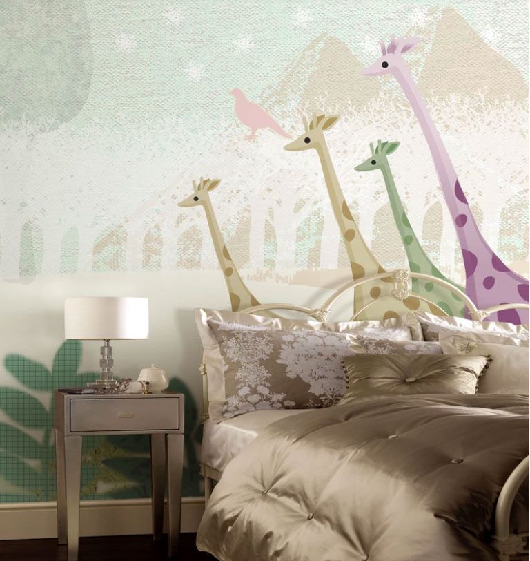 

Фотообои Walldeco Разноцветные жирафы №dec-1401 Лоск