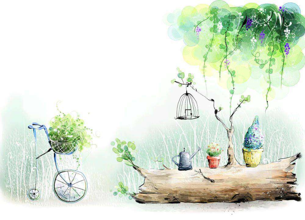

Фотообои Walldeco Горшки с цветами на бревне №9340 Базальт