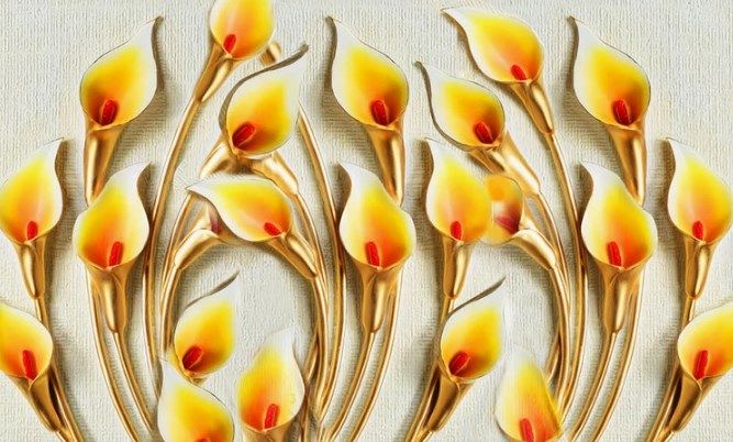 

Фотообои Walldeco Барельеф: золотые каллы №dec_3011 Лоск