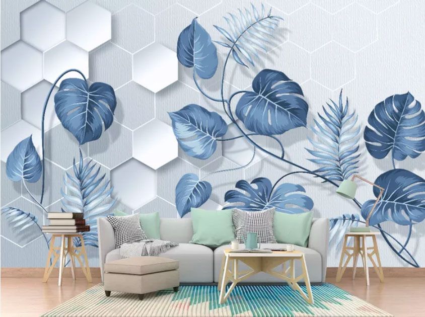 

Фотообои Walldeco Листья монстеры и пальмы №dec-2138 Базальт