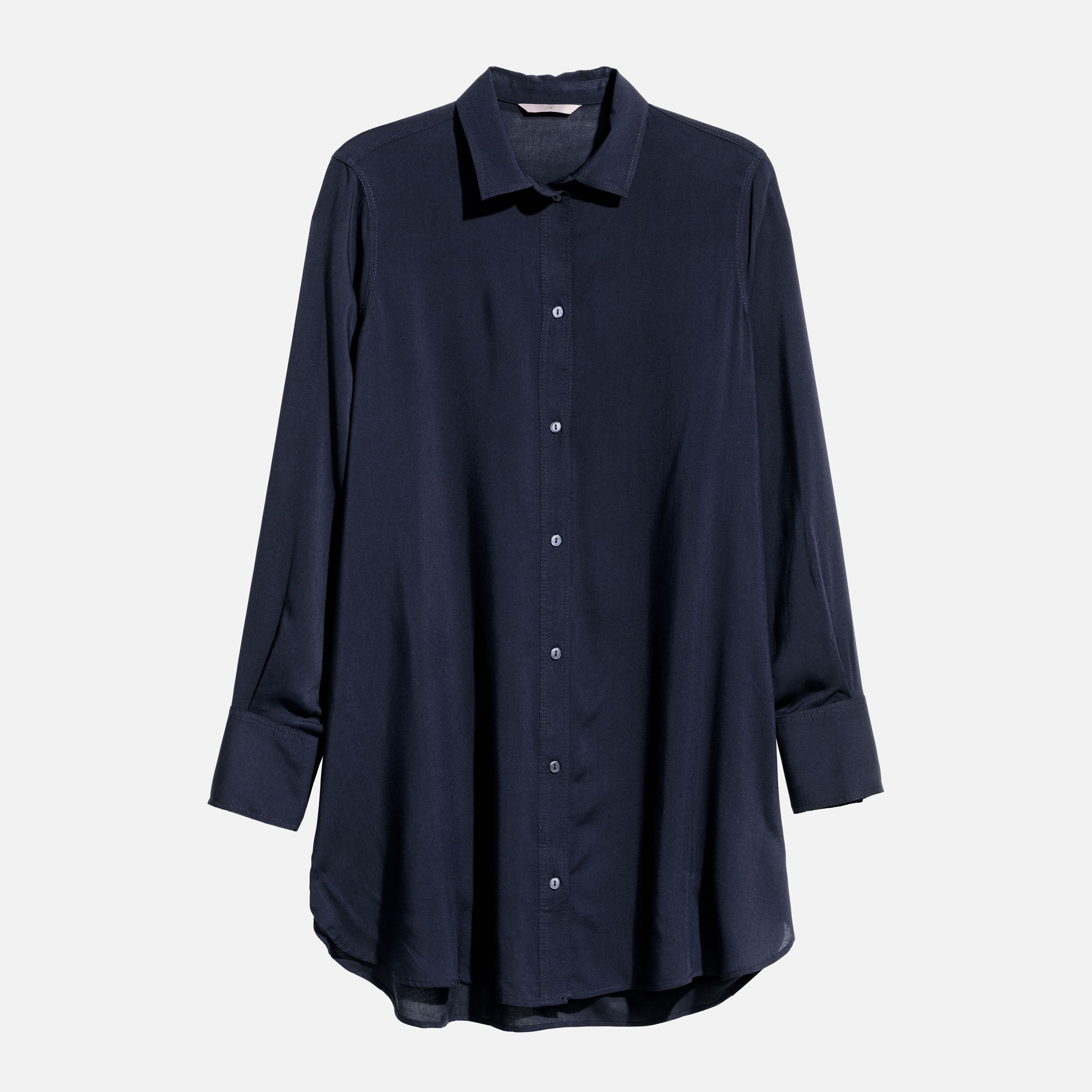 

Рубашка H&M 4822077-AAQJ 44 Темно-синий