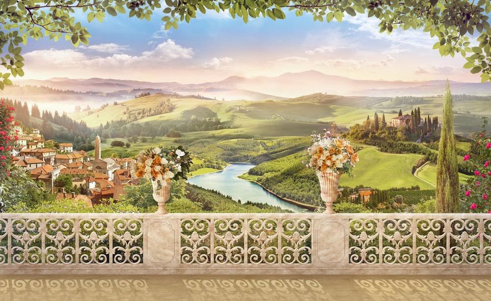

Фотообои Walldeco Вид на город у реки №33081 Деко