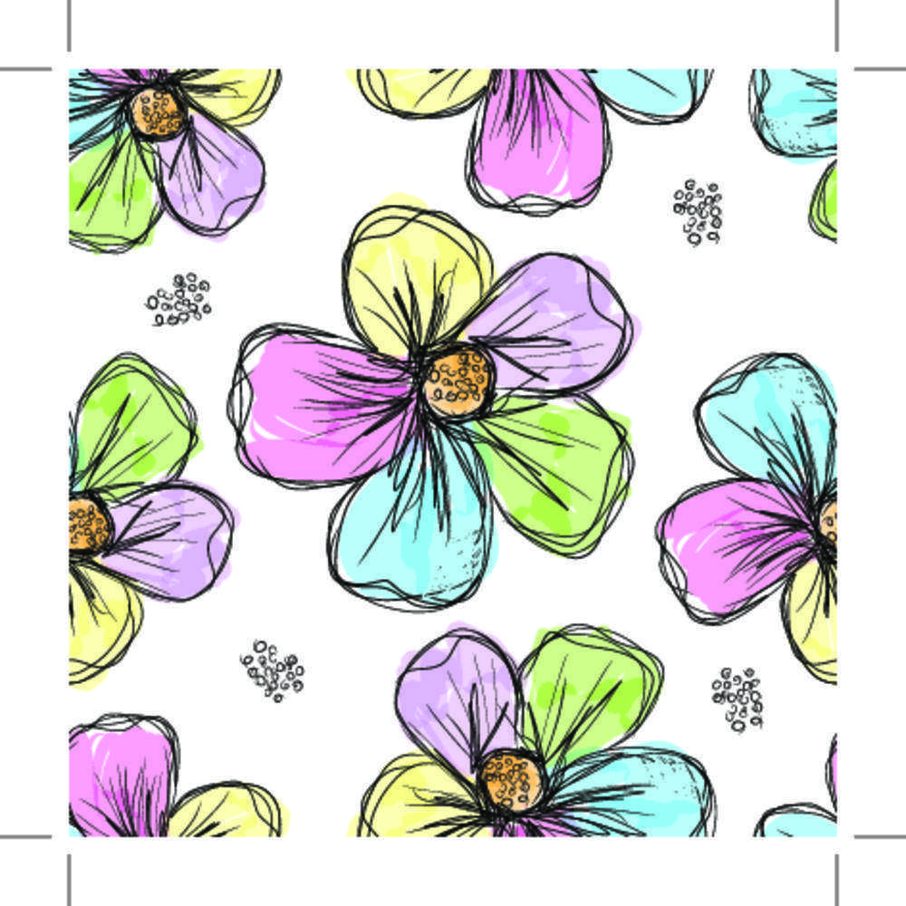 

Фотообои Walldeco рисунок с цветами №11107 Волокно