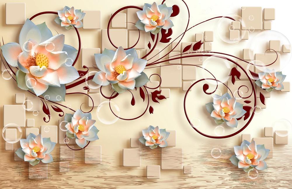 

Фотообои Walldeco Цветы лотоса №33475 Жаккард