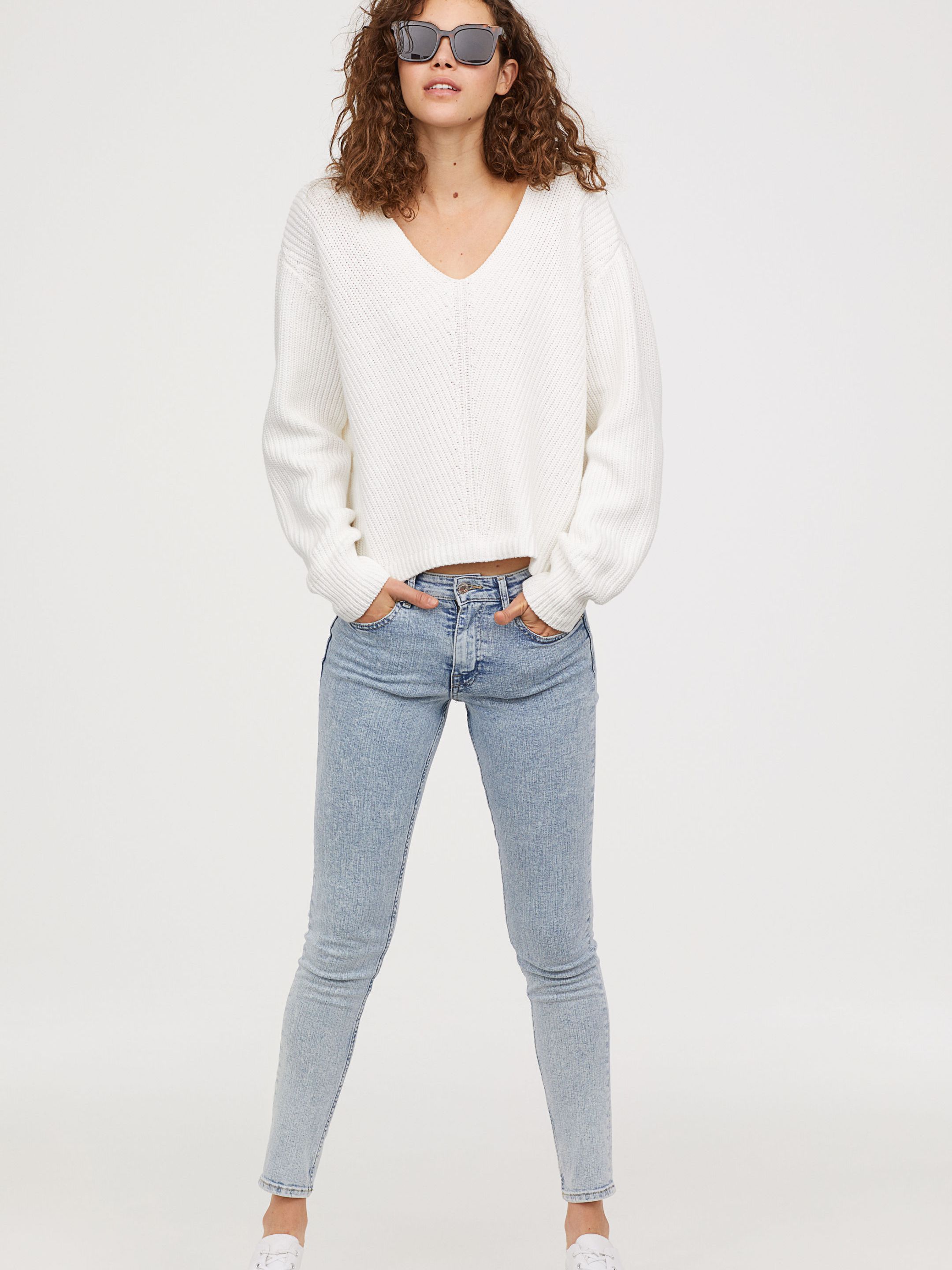 

Джинсы H&M 5195837-ACWX 36/34 Светло-синие
