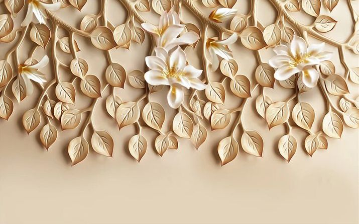 

Фотообои Walldeco Барельеф: плетущиеся растение №dec_3024 Волокно