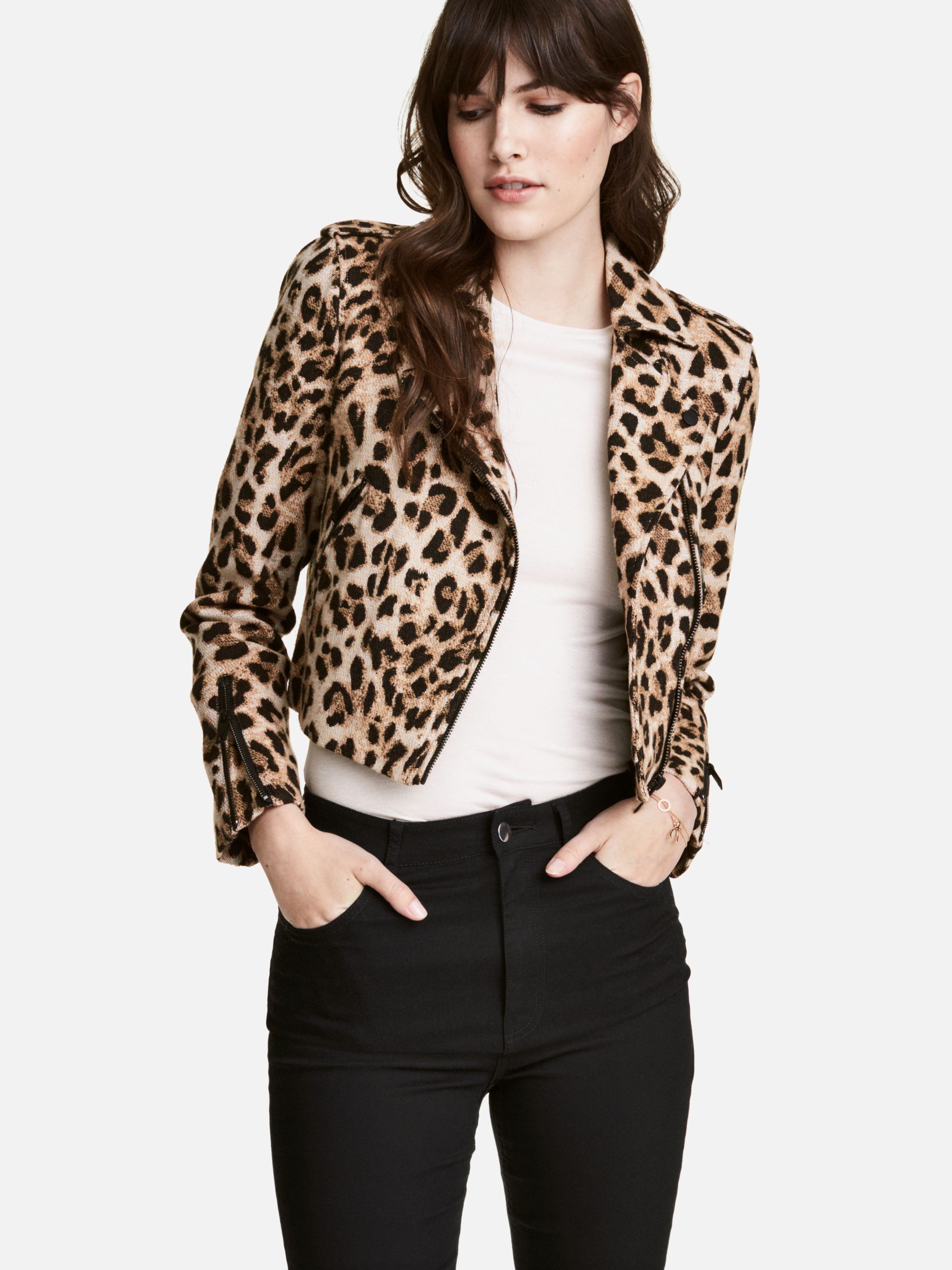 

Куртка H&M 4916015-AAON S Леопардовая