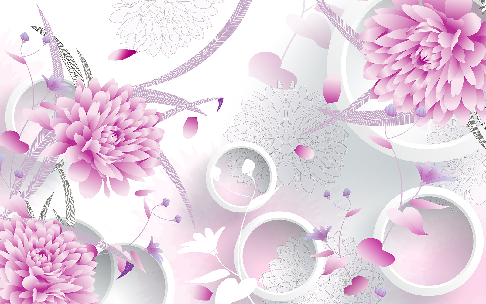 

Фотообои Walldeco Астры №38622 Гладь