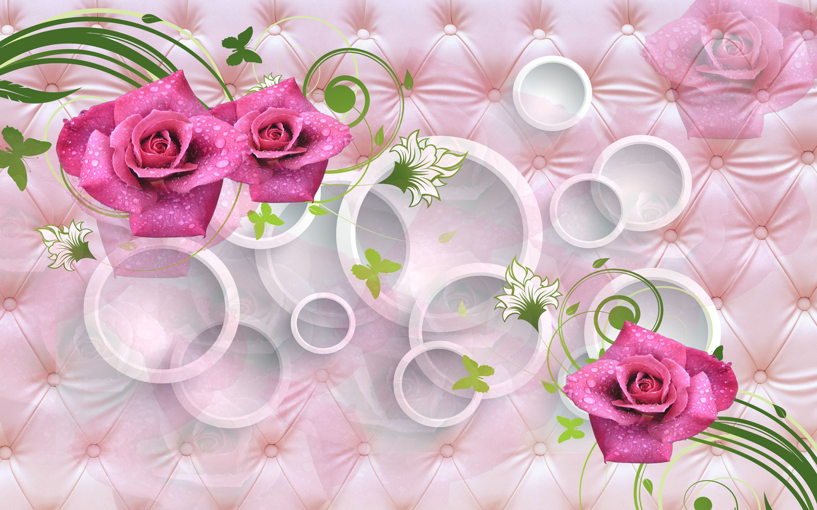 

Фотообои Walldeco Узор из роз №39510 Деко
