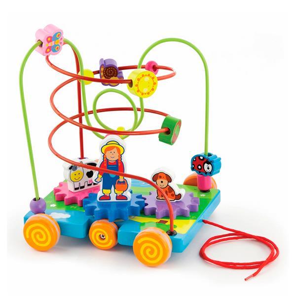 

Деревянный лабиринт-каталка Viga Toys Шестеренки (KID_50120) 25 x 20 x 25 см