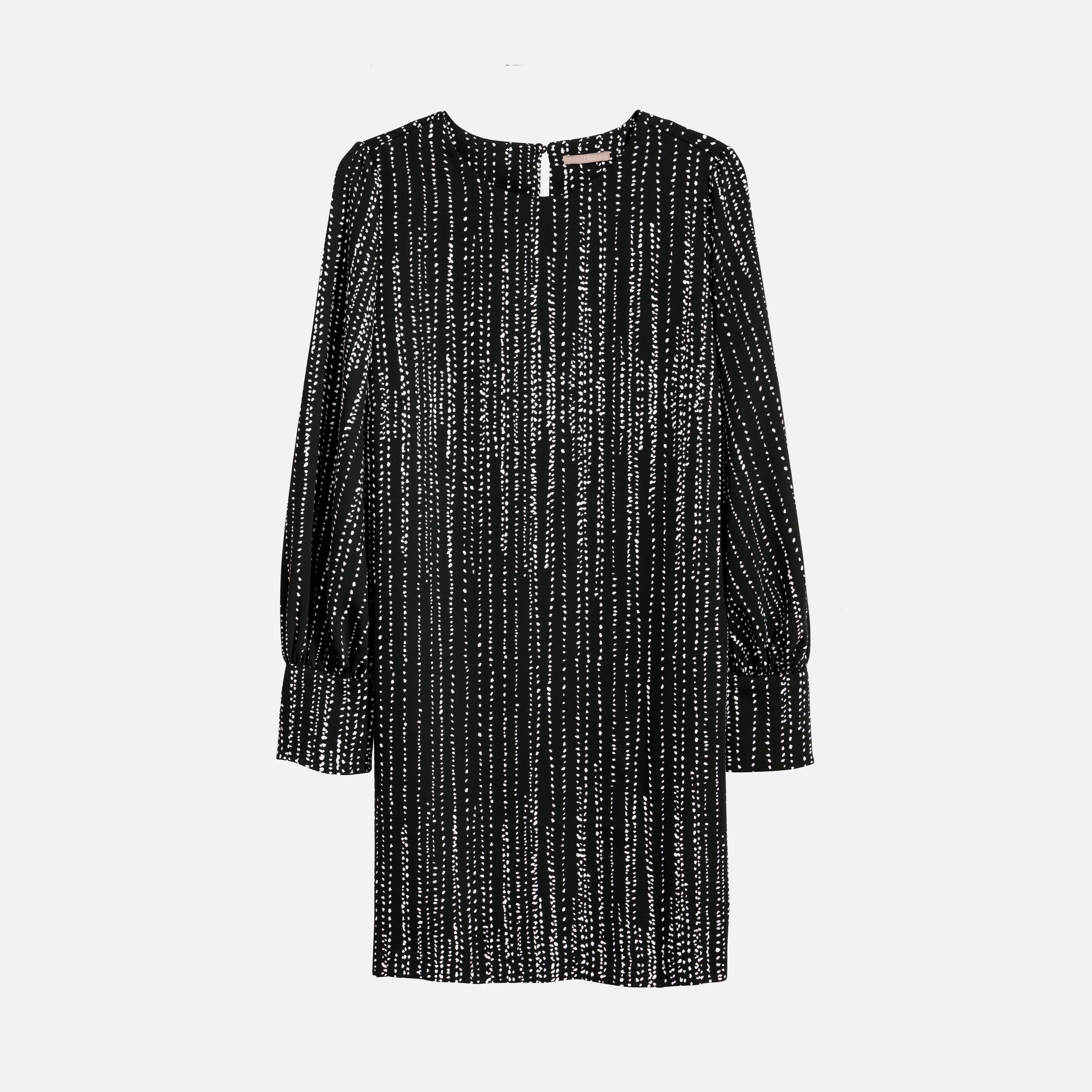 

Платье H&M 5881467-ACRV 52 Черное с белым