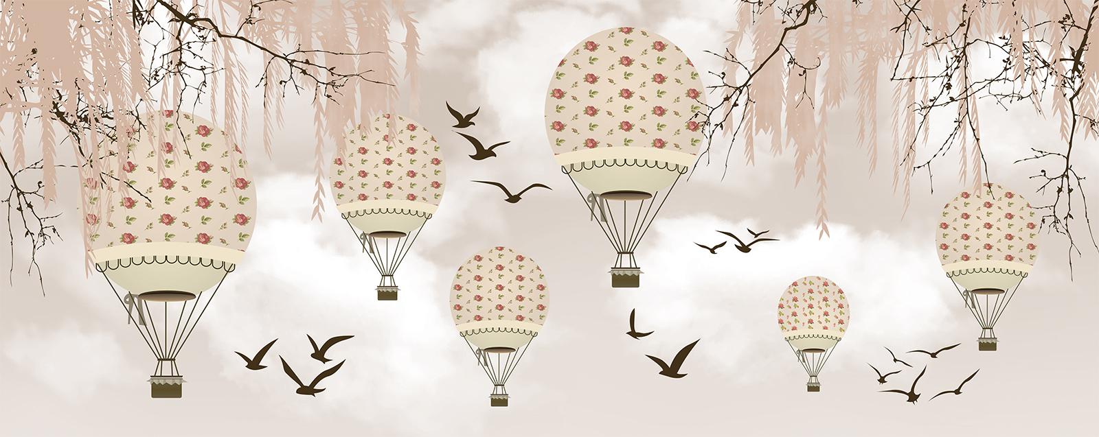 

Фотообои Walldeco Птицы среди аэростатов №36384 Гладь
