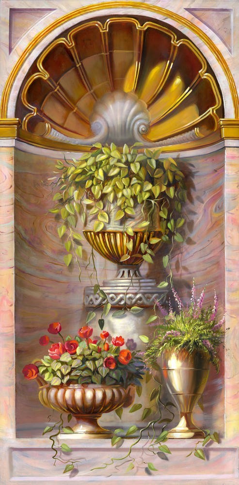 

Фотообои Walldeco Арка с цветами №31808 Фреска