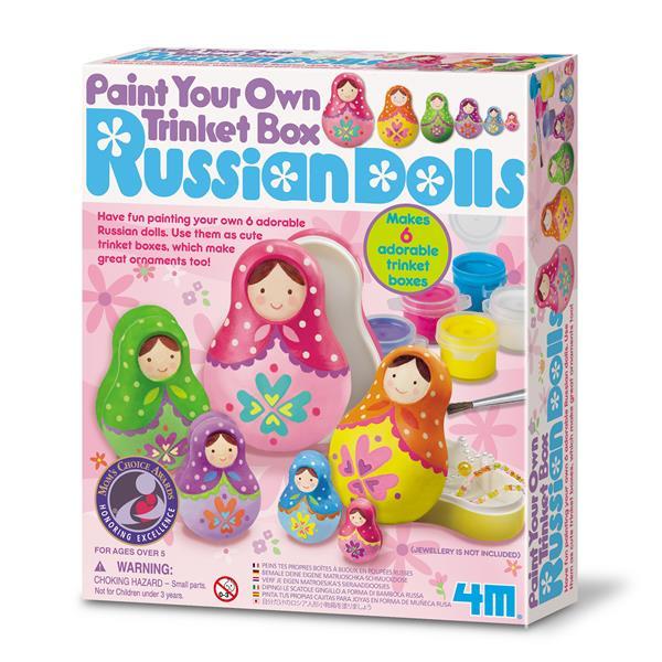 

Набор для раскрашивания мини-шкатулок Матрешки 4M (KID_00-04617) 21 x 18 x 5 см