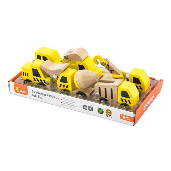 

Набор игрушечных машинок Viga Toys Стройтехника, 6 шт. (KID_50541) 25 x 12 x 3 см