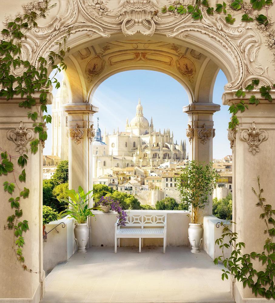

Фотообои Walldeco Беседка с видом на город №34493 Базальт