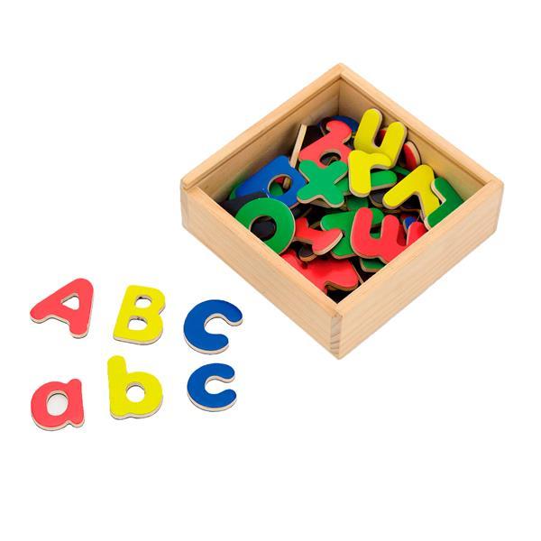 

Набор магнитных букв Viga Toys Английские заглавные и строчные, 52 шт. (KID_50324) 15 x 15 x 5 см