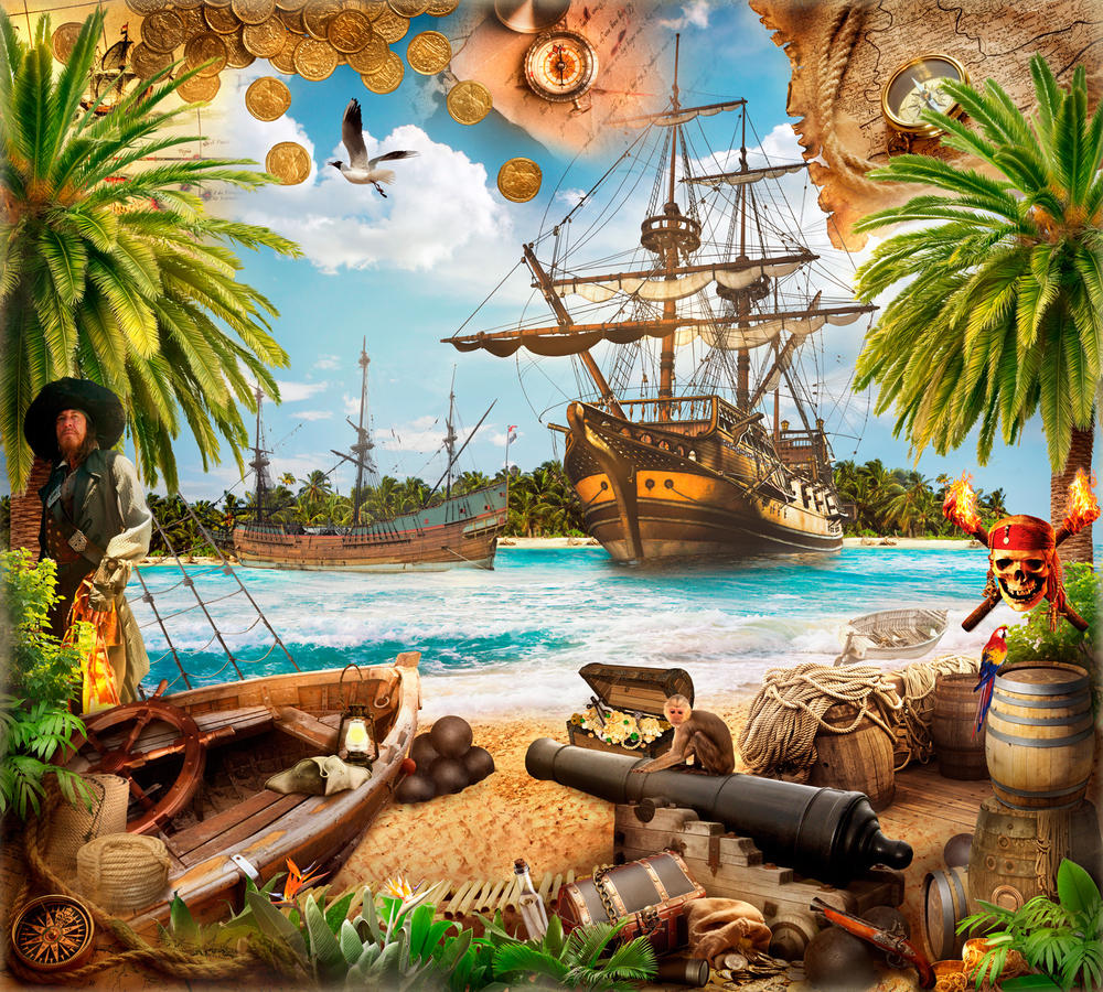 

Фотообои Walldeco Пираты №30238 Гладь