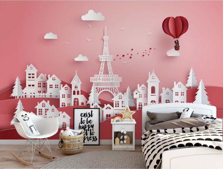 

Фотообои Walldeco Париж: город из бумаги №dec-2063 Жаккард
