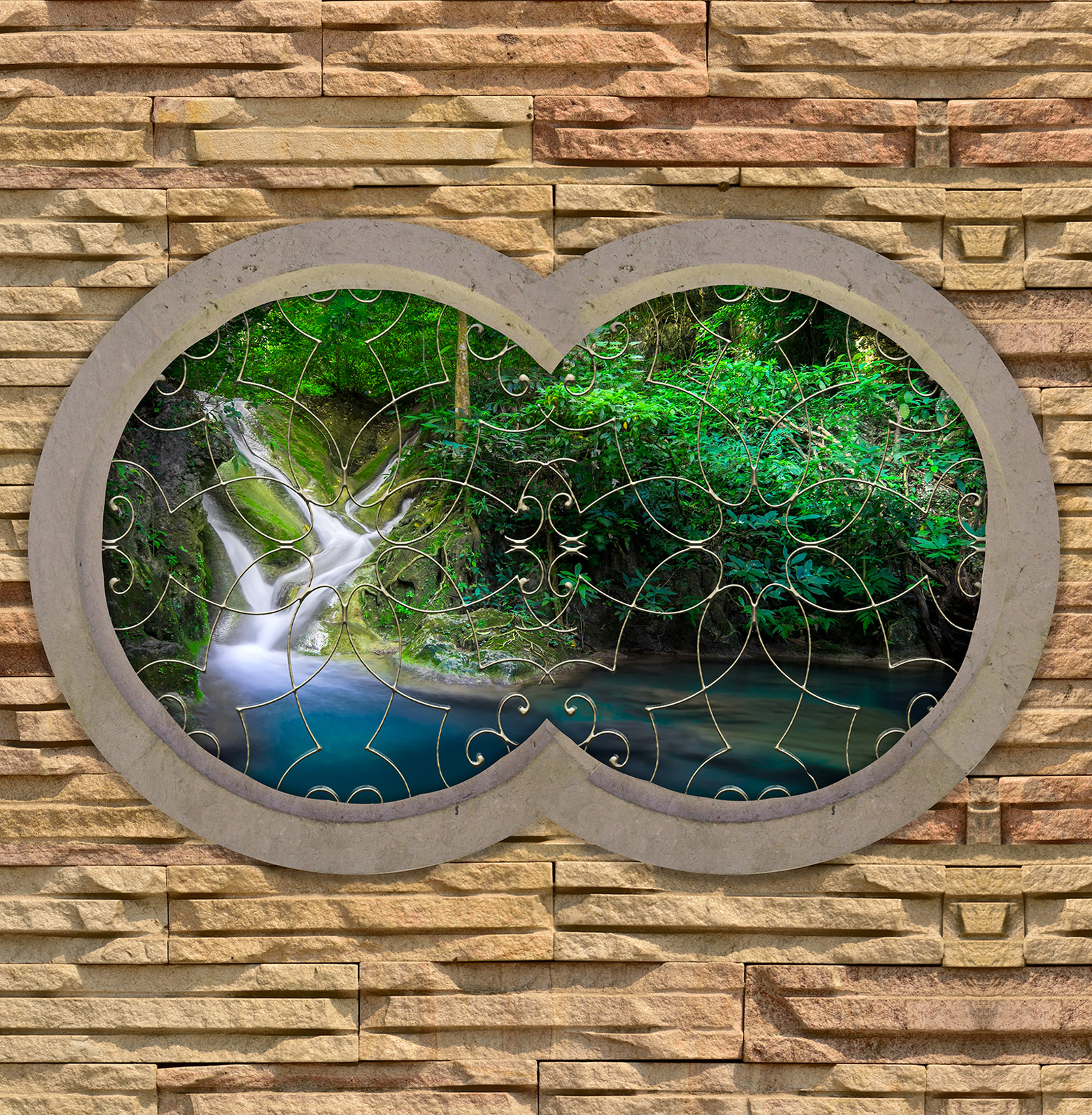 

Фотообои Walldeco Горное озеро №35775 Волокно