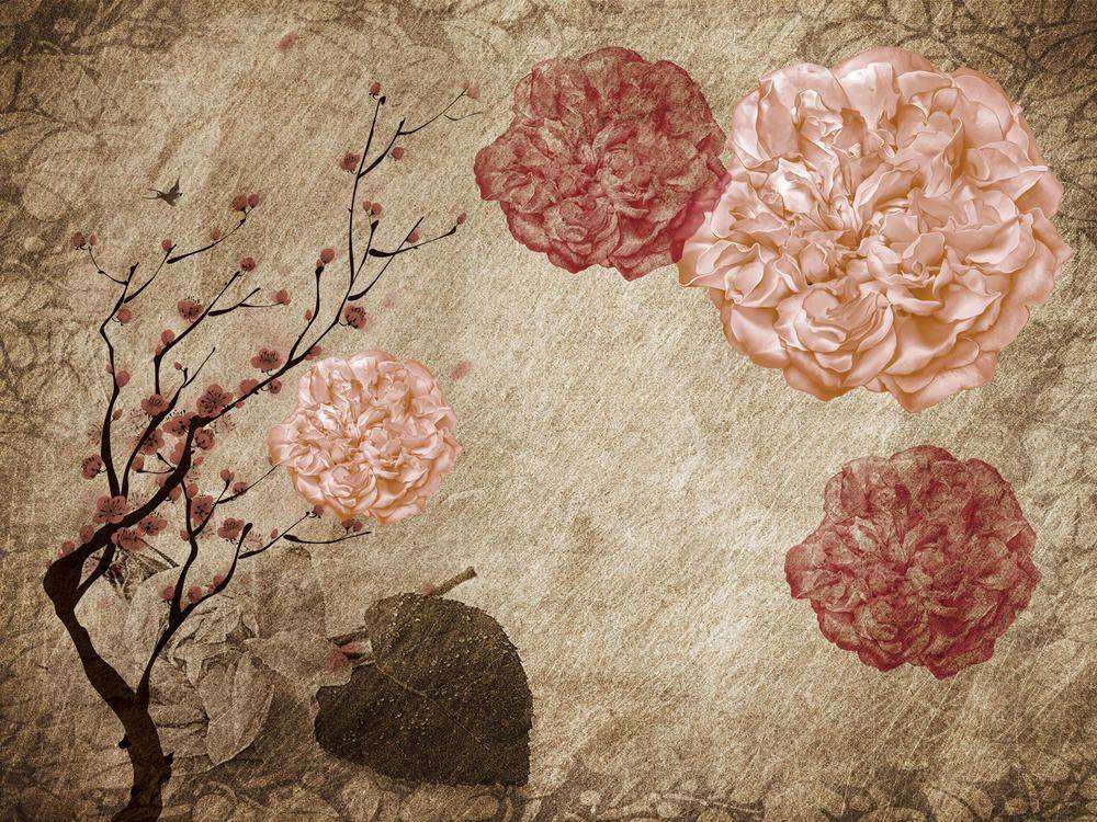 

Фотообои Walldeco Винтажные цветы №23579 Лоск