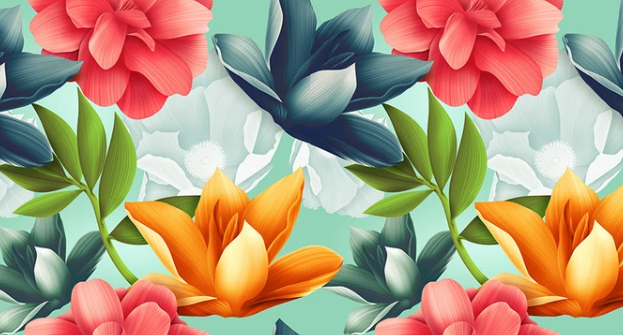 

Фотообои Walldeco Красочные цветы №dec-102 Фреска