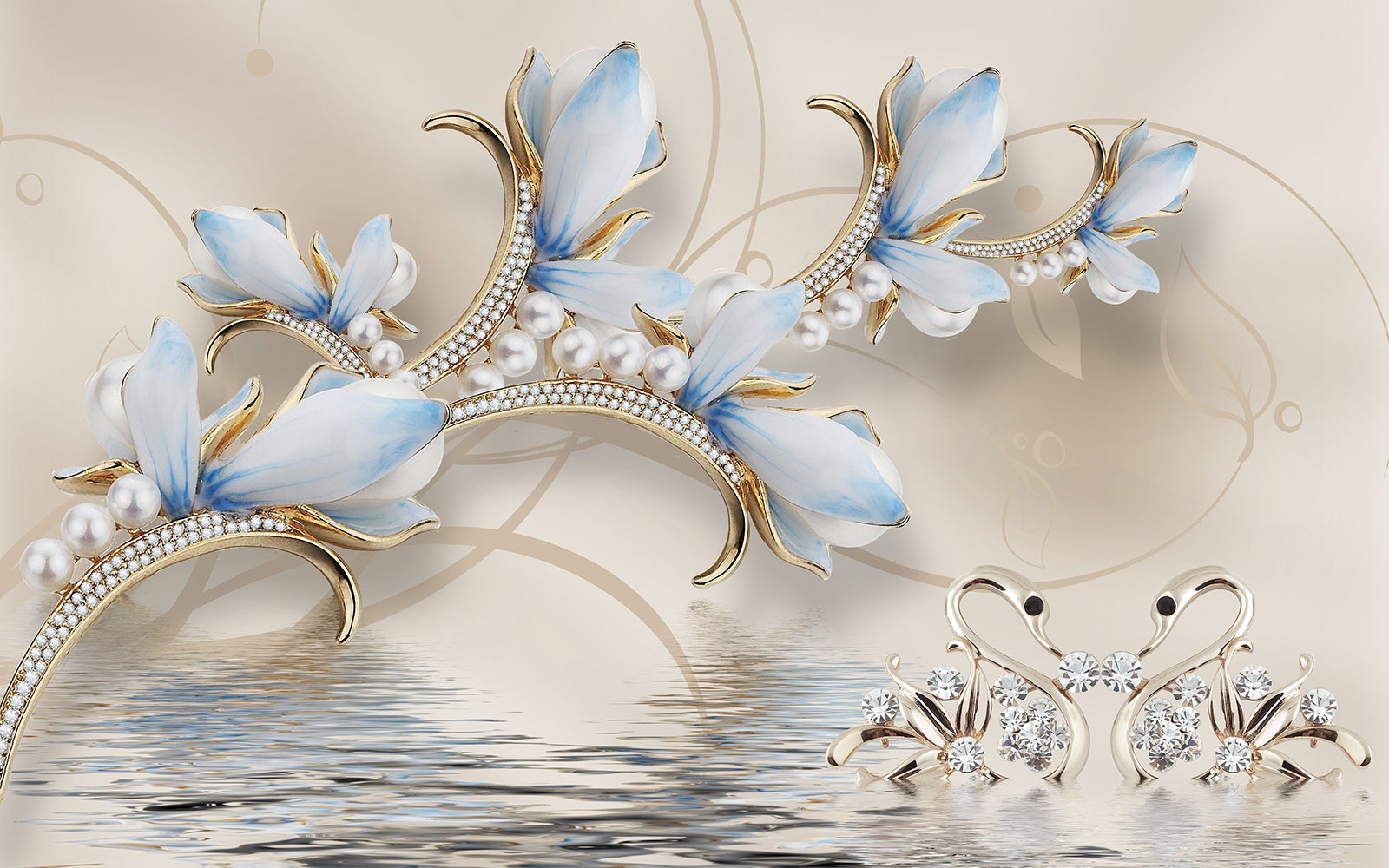 

Фотообои Walldeco Красивые 3d украшения №37174 Лоск