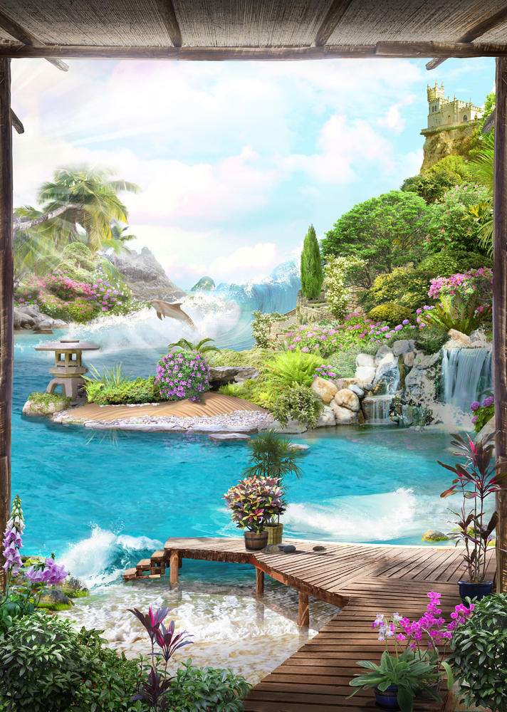 

Фотообои Walldeco Райский уголок №30288 Фреска