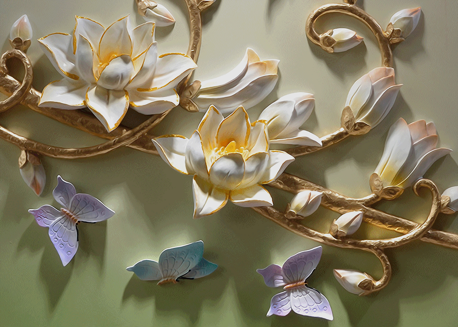 

Фотообои Walldeco Цветочный рай №35910 Гладь